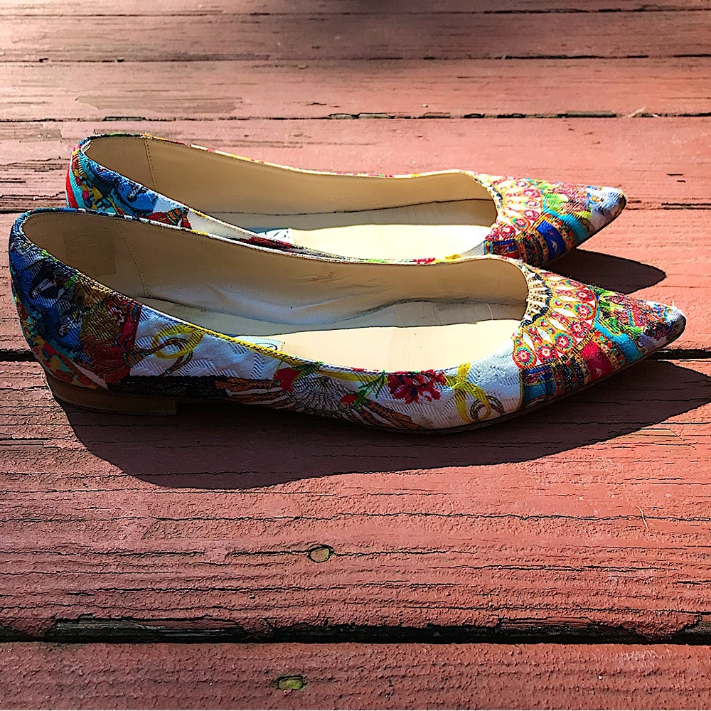 Diane B. Milano Colorful Retro Flats for Women